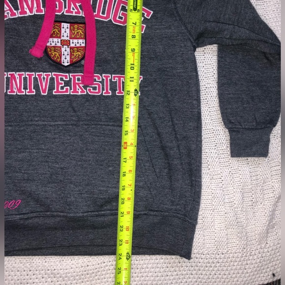 Women’s Cambridge University Gray/Hot Pink Hoodie - S - Picture 4 of 8